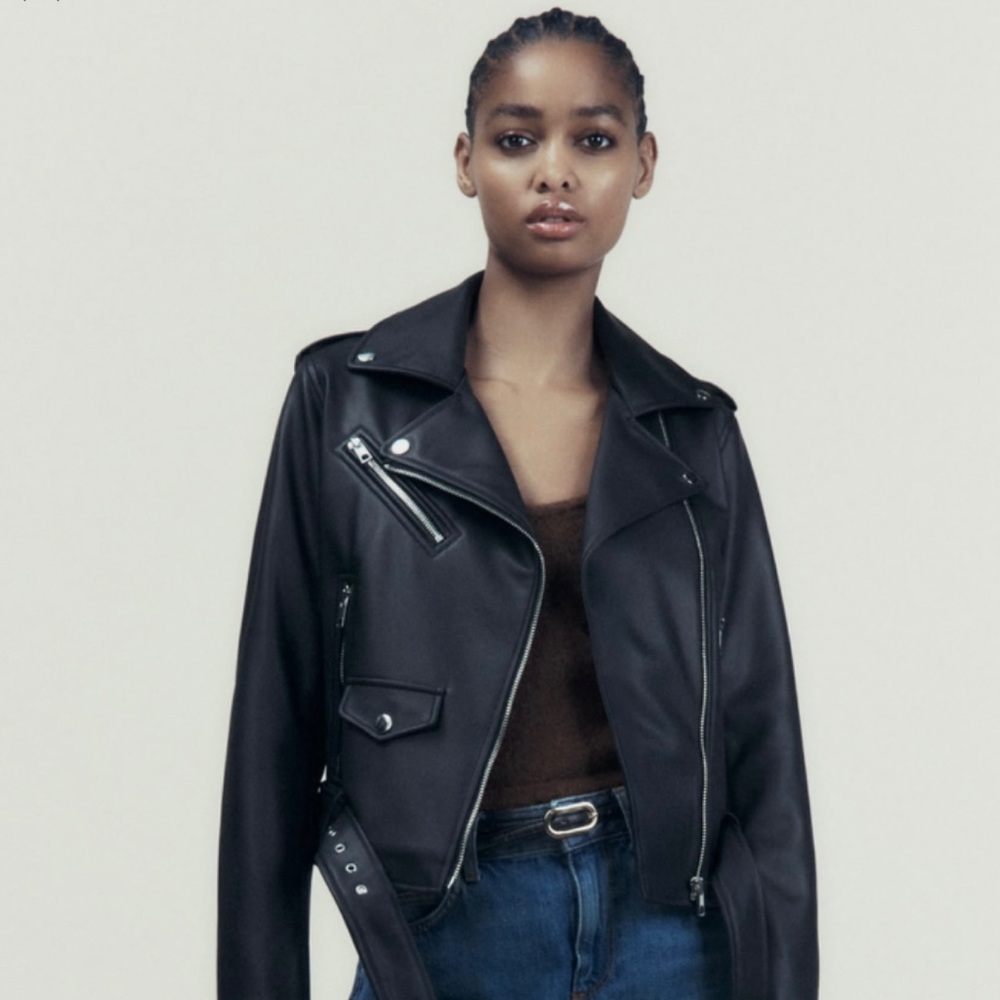 Faux Leather Jacket from Zara brand new
